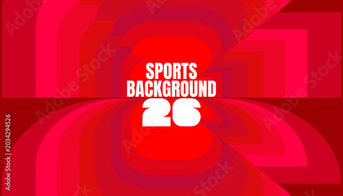 Tableau sur toile Background for sports event World Championship 2026  Design with geometric, wc 2026