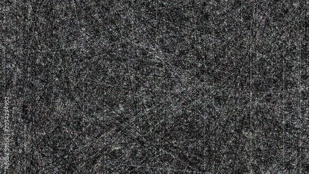 Fototapeta premium Dark gray and black textured background with white scratches and marks