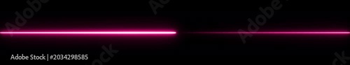 Futuristic Purple Neon Laser Transition Animation on Black Background – Ultra Wide 4K Glowing Light Sweep Motion