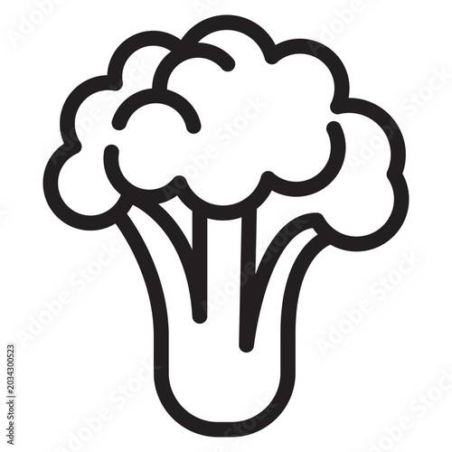 Chinese cabbage outline icons, minimalist vector illustration, simple concept, editable stroke, Isolated on white background