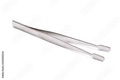 tweezers isolated on white background
