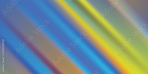 Obraz na plátně Colorful Abstract Pattern With Blue Yellow Stripes.