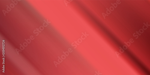 Cuadro en lienzo Close up of red fabric texture with diagonal folds.