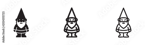 Obraz na płótnie Garden Gnome icon set