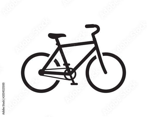 Black bicycle icon