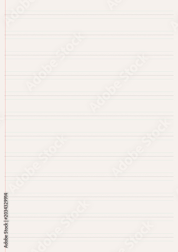 Empty grid template lined notebook paper with soft pastel background for handwriting practice