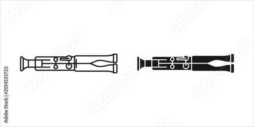Photos Black and white clarinet silhouette diagram wind instrument