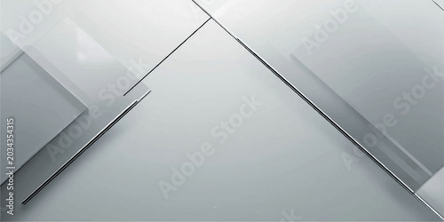 Bild auf Leinwand A futuristic modern office building interior features a digital 3d glass and steel architecture with abstract geometric lines and blue light patterns
