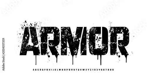 Quadro su tela Armor Modern Bold Font