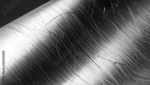 Stainless Steel Metal Surface with Scratches.