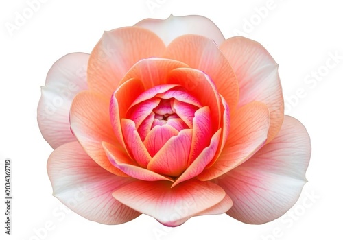 Elegant blush pink rose in full bloom with soft petals and delicate center