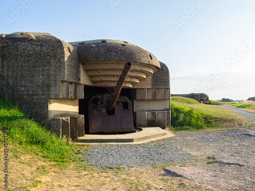 Batterie de Longues-sur-Mer es una de las fortificaciones más emblemáticas del Muro del Atlántico en Normandía, Francia 2022