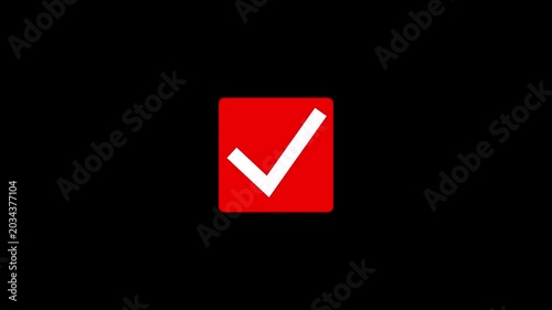 Check mark, isolated tick symbols, checklist signs, and an approval icon animation.