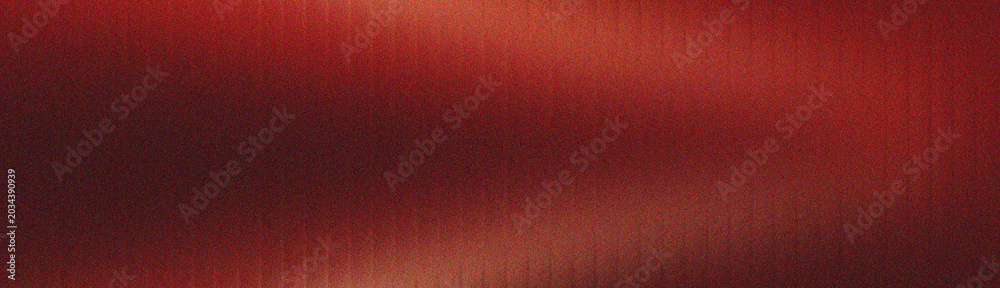 Fototapeta premium Abstract red light diffusion through vertical grooved glass surface sheet.