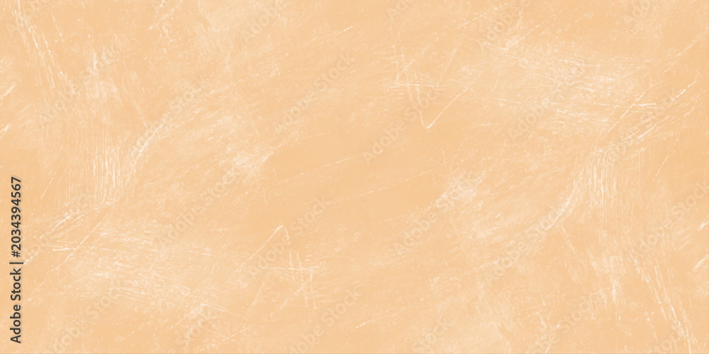 Fototapeta premium Abstract peach watercolor textured background with soft white brush strokes, soft peach or light orange watercolor washes.