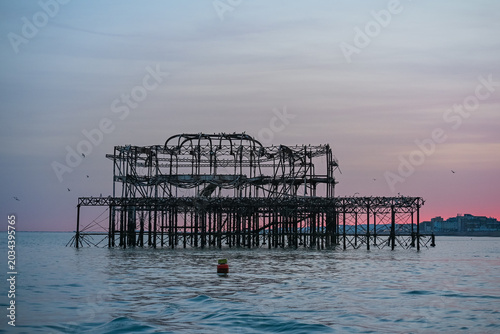 UK, Brighton, 23.05.2026: Ruins of West Pier in Brighton Seafront England UK