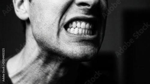 Raw Emotion Revealed: A Powerful Expression of Inner Turmoil and Intense Frustration