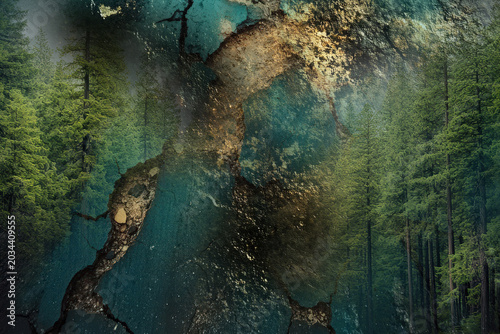 Tableau sur toile Textile fashion prints