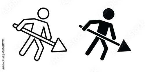 Tableau sur toile Construction icon