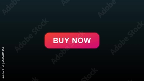 Red buy now button on dark background for online shopping and purchase actions