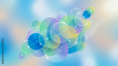 Abstract bubble circle gradient geometric colorful soft pastel bright glowing abstract bubble circle gradient geometric colorful soft pastel art