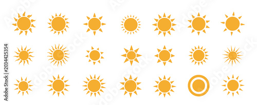 Fotografi sun half icon summer sunrise yellow shape ray morning burst light color shine si