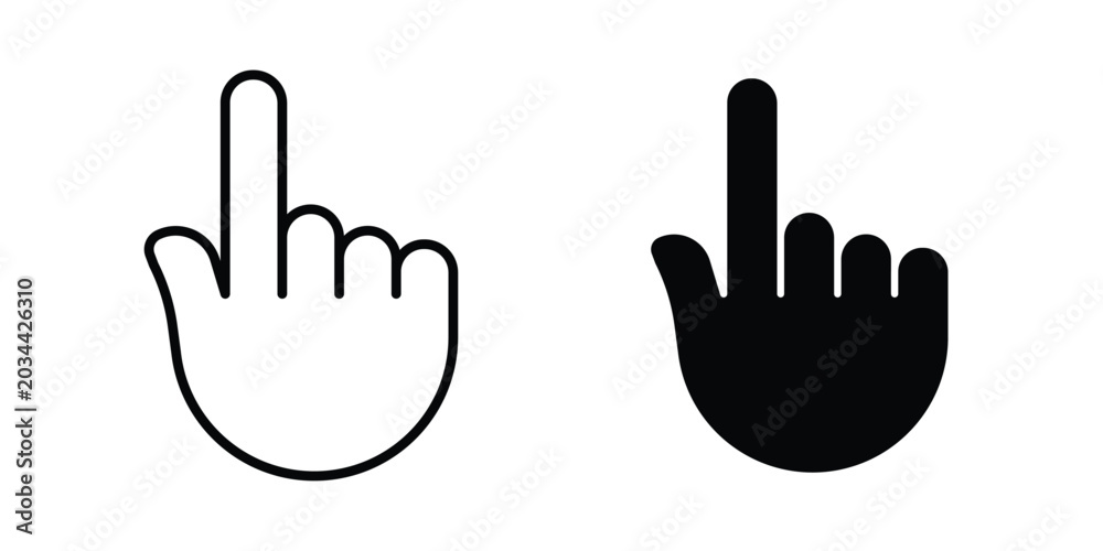 Fototapeta premium Finger icon