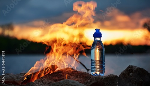 A Burning Water Bottle