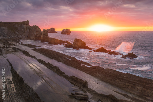 View to the coastal area called La Arnia