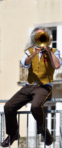 Obraz na płótnie Tromboniste