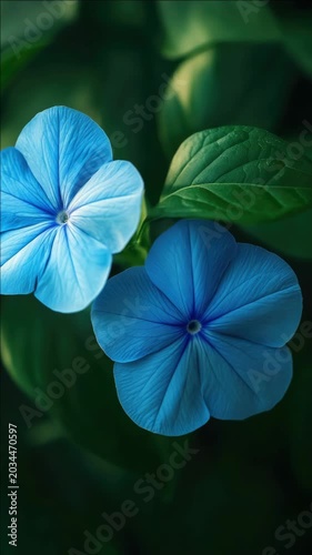 Blue Wildflowers in Bloom