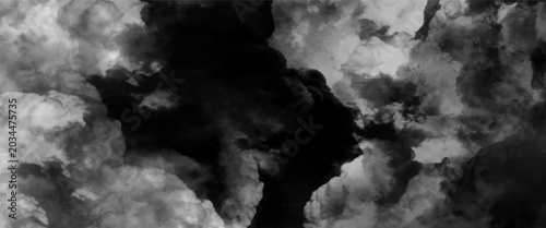 Quadro em tela Abstract dark grey storm cloud texture