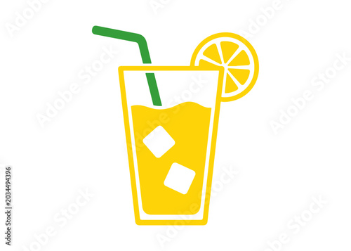 Foto Lemonade Glass color icon