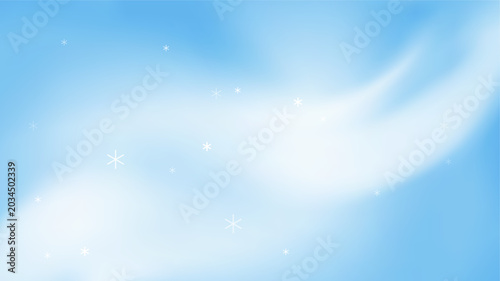 Canvas Print Winter sky blue gradation background