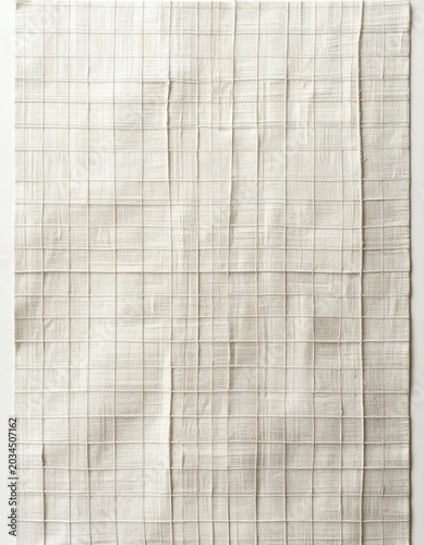 Abstract Beige Grid Pattern Texture with Linear Intersections Background