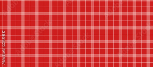 Red plaid background vector illustration.	