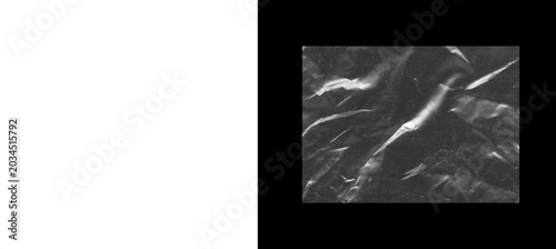 Konstfotografi Crumpled black paper texture, wrinkled dark charcoal surface background, abstrac