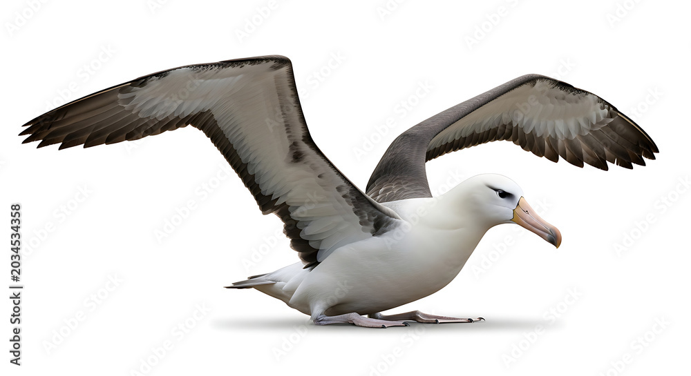Fototapeta premium Albatross bird flying with wings spread