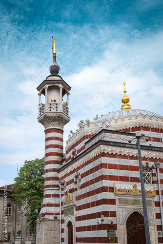 mosque, dome and minaret. Nalli Mescid (Vilayet Camii). Nalli mosque. istanbul, turkey.