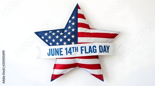 Star-shaped Flag on Flag Day