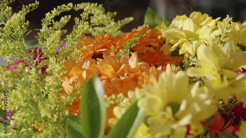 Vibrant Bouquet of Orange and Yellow Flowers