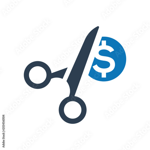 Cost cut icon