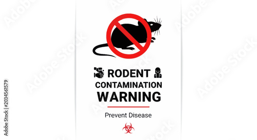 Photography Rodent Contamination Warning Sign