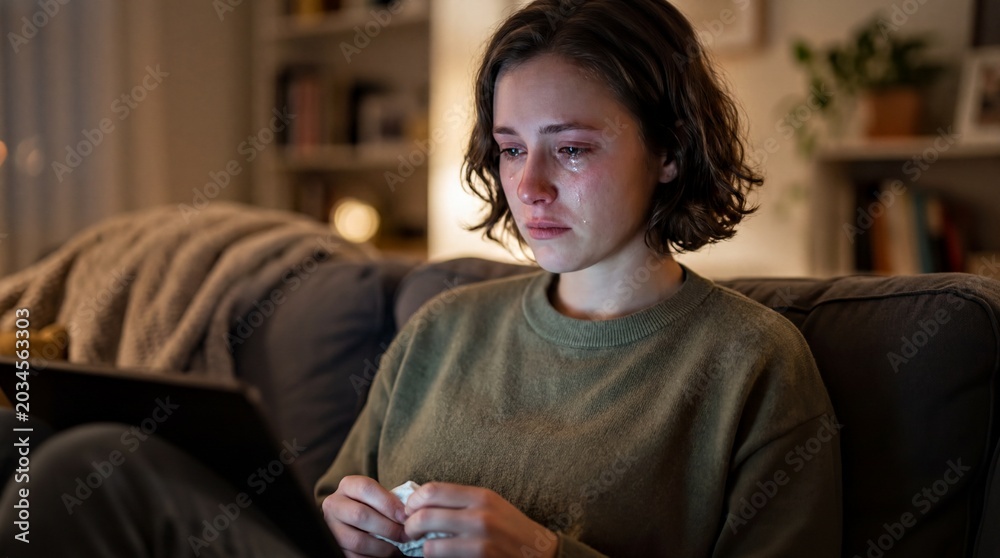 Fototapeta premium emotional support technology, an emotional therapist and a client engage in a deep, heartfelt chat