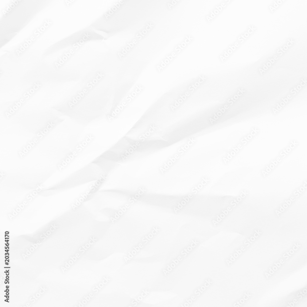 Obraz premium Crumpled white paper texture background