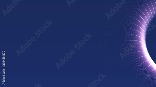 Purple grid tunnel abstract background for tech websites, 3d render seamless loop