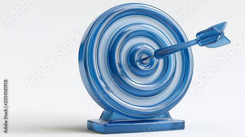 Target Hit: A striking blue...