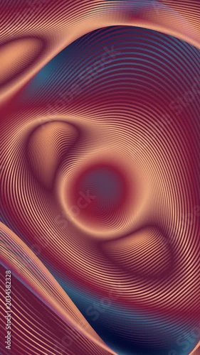 Wavy red and blue abstract background for creative layouts, 3D render