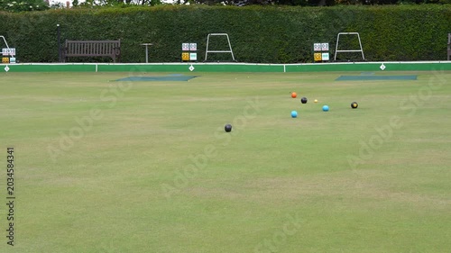Canterbury, UK - May 18, 2026: Bowls or Lawn bowls played in England
