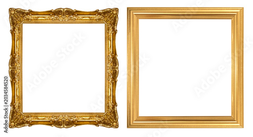Bild auf Leinwand gold picture frame